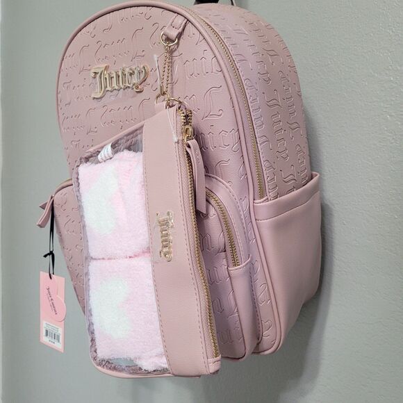 New Juicy Couture 2 Piece Backpack Set Bag + Matching Pouch main image 8